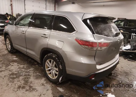 2014 Toyota Highlander Le V6 из США, поврежденный, VIN 5TDBKRFH3ES023698